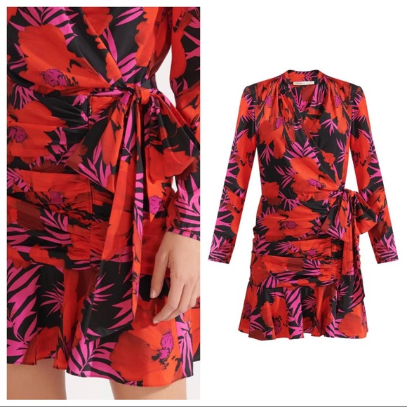 Veronica Beard Lorina Floral Dress Sz 4 - Picture 8 of 8